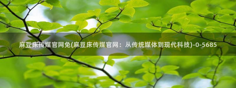 麻豆视频 官方更新：麻豆床传媒官网免(麻豆床传媒官网：从传统媒体到现代科技)